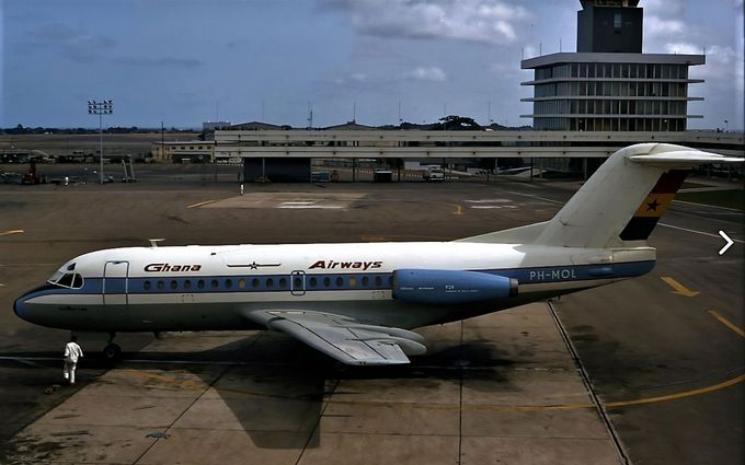 Msn:11003  PH-MOL  Ghana Airways  Leased November 1,1971.
Photo STEVE AUBURY.