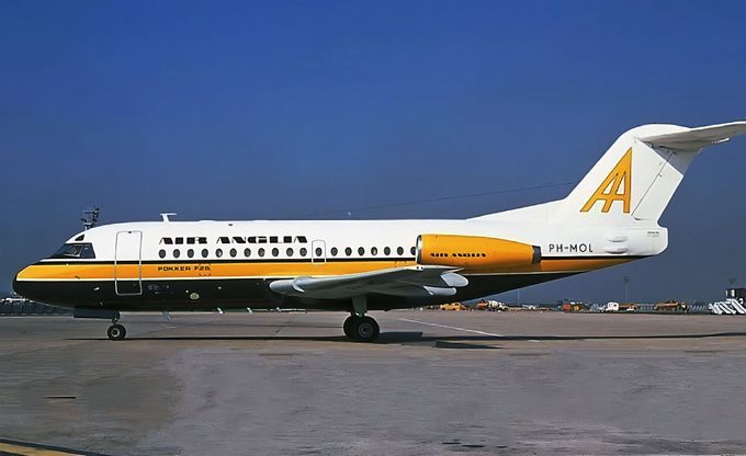 Msn:11003  PH-MOL  Air Anglia.(Leased from Fokker January 8,1978..)
Photo with permission from JOHAN VAN MARWIJK COLLECTION.