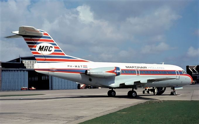 Msn:11008  PH-MAT  Martinair Holland  Lsd January 1,1969.
Photo  KRIJN OOSTLANDER COLLECTION.