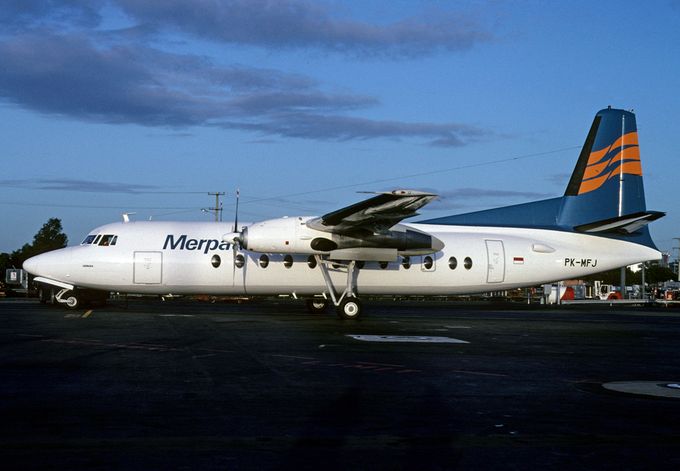 Msn:10598  PK-MFJ  Merpati  Del.date  May 29,1992.
Photo with permission from JOHN MOUNCE COLLECTION.