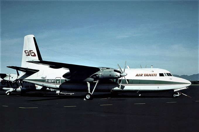 Msn:98  F-OCYA  Air Tahiti    ReRegd April 4,1974.
Photo EDUARD MARMET. (Photo date  June 1,1988)