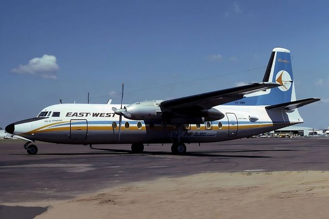 Msn:10319 VH-EWK East West AL Del.date February 17,1967.
Photo with permission from  JOHN MOUNCE  COLLECTION.
