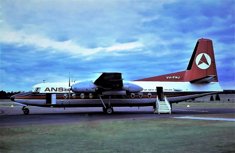 Msn:10264 VH-FNJ Ansett Airlines of South Australia.
Photo with permission from N.K.DAW COLLECTION.