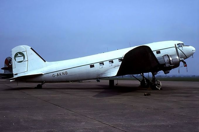C-47  G-AKNB   Msn:9043  Aces High
Photo LEWIS GRANT  (Photo Date April 25,1982)